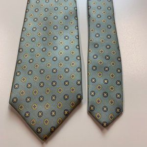 Vintage Guy Laroche Cravates Paris Robin Egg Blue Silk Tie